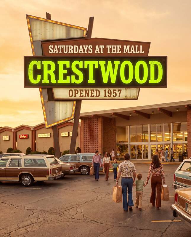 Crestwood Mall in its heyday
