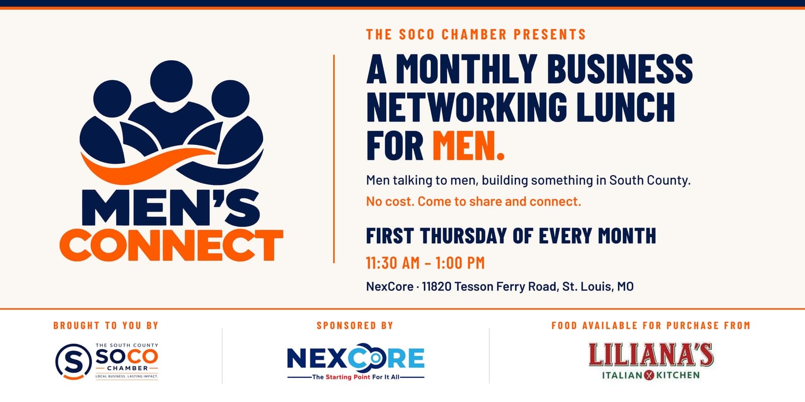Men's Connect | Monthly Business Networking Lunch